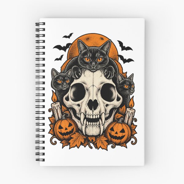 Item preview, Dark Artistic Cat Skull Illustration with Gothic Vibes designed and sold by Covita.