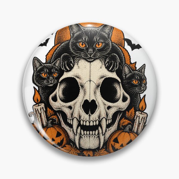 Item preview, Dark Artistic Cat Skull Illustration with Gothic Vibes designed and sold by Covita.