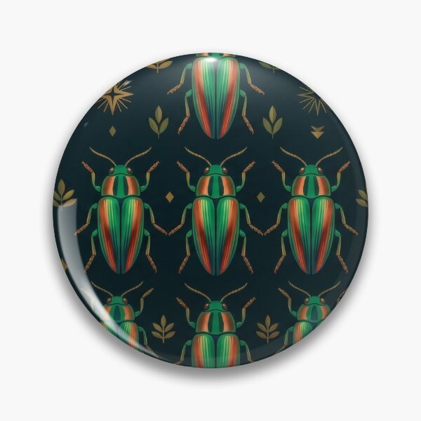 Item preview, Jewel Beetle – Iridescent Beetle Pattern designed and sold by Helt-enkelt.