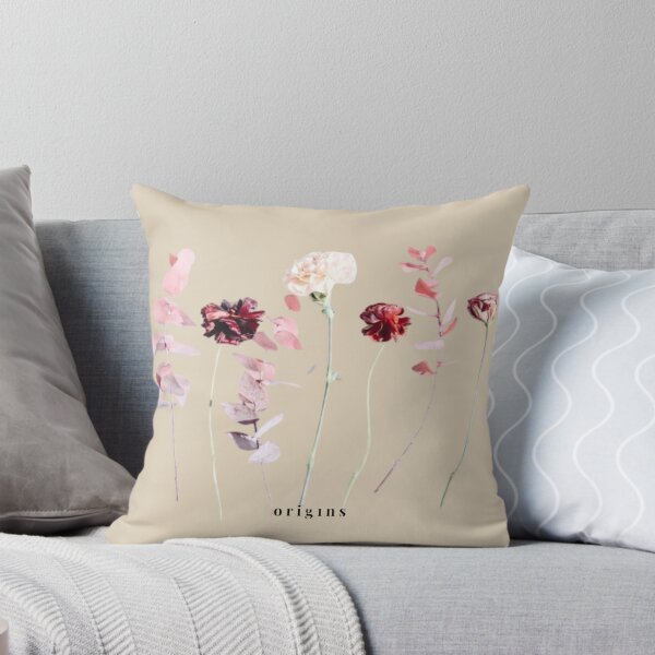 Item preview, Pink Peonies & Eucalyptus Botanical Border - Cottagecore Pressed Flowers designed and sold by ORIGINS LINES.