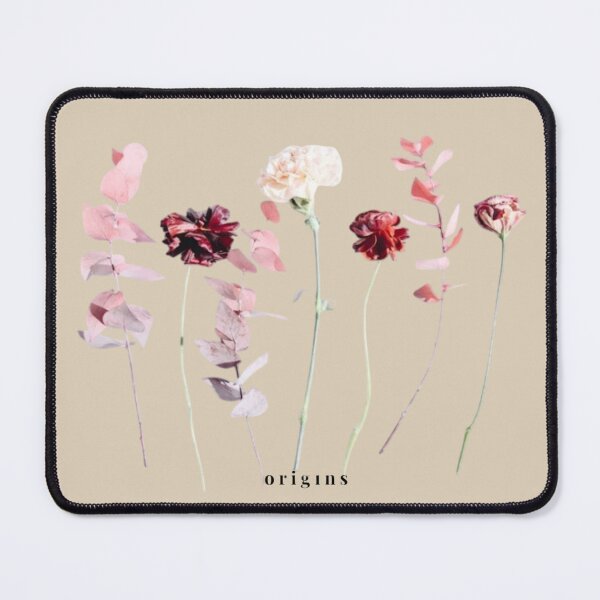 Item preview, Pink Peonies & Eucalyptus Botanical Border - Cottagecore Pressed Flowers designed and sold by ORIGINS LINES.