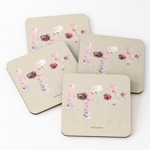Item preview, Pink Peonies & Eucalyptus Botanical Border - Cottagecore Pressed Flowers designed and sold by ORIGINS LINES.