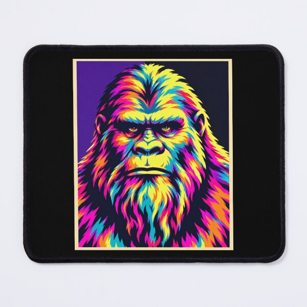 Item preview, Bigfoot Sasquatch Retro Neon Wilderness Pop Art designed and sold by Swanny's Custom T-shirt and Gift Designs.