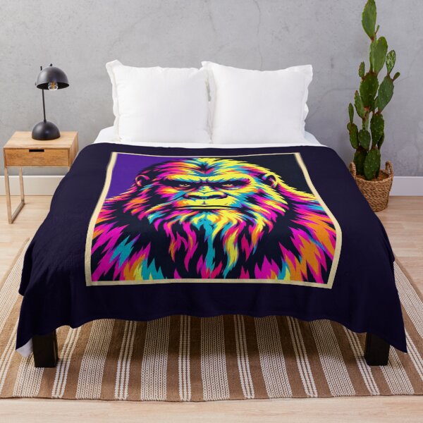 Item preview, Bigfoot Sasquatch Retro Neon Wilderness Pop Art designed and sold by Swanny's Custom T-shirt and Gift Designs.