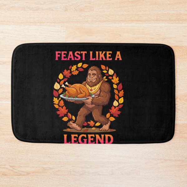 Item preview, Feast Like A Legend Bigfoot Thanksgiving Turkey Fall Design Funny Quote designed and sold by w66aboo.