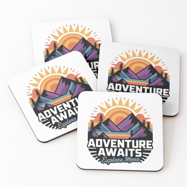 Item preview, Adventure Awaits, Explore More – Travel & Adventure Quote Design designed and sold by Amsafjol.