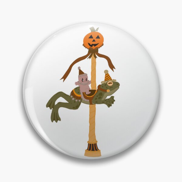 Item preview, Clown Kewpie on Frog Carousel designed and sold by Adventure Girls Studio.