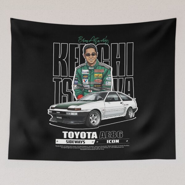 Item preview, Keiichi Tsuchiya Ae86 designed and sold by furbeehennigc.
