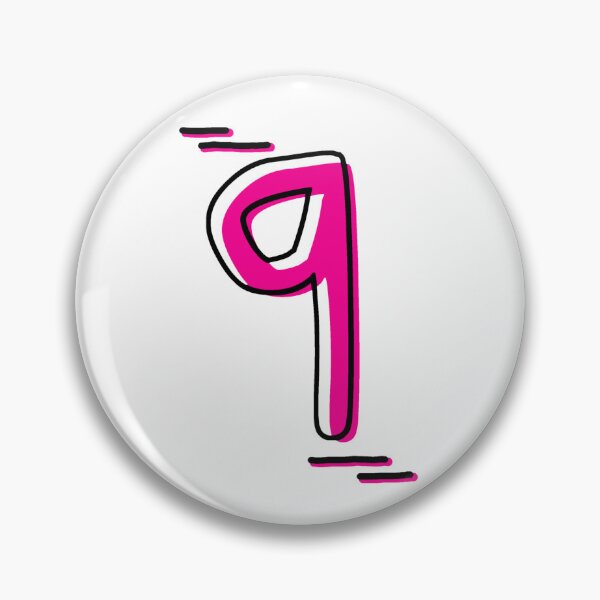 Item preview, Number 9 - Bold Pink Artistic Numeral Design designed and sold by Dyche Studio.