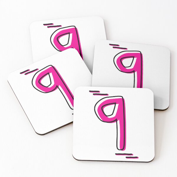 Item preview, Number 9 - Bold Pink Artistic Numeral Design designed and sold by Dyche Studio.