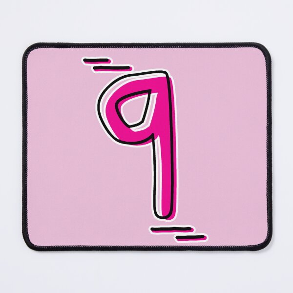 Item preview, Number 9 - Bold Pink Artistic Numeral Design designed and sold by Dyche Studio.