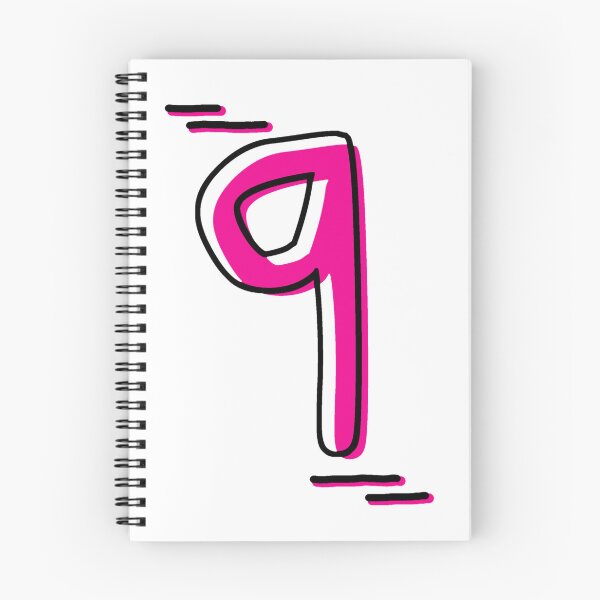 Item preview, Number 9 - Bold Pink Artistic Numeral Design designed and sold by Dyche Studio.