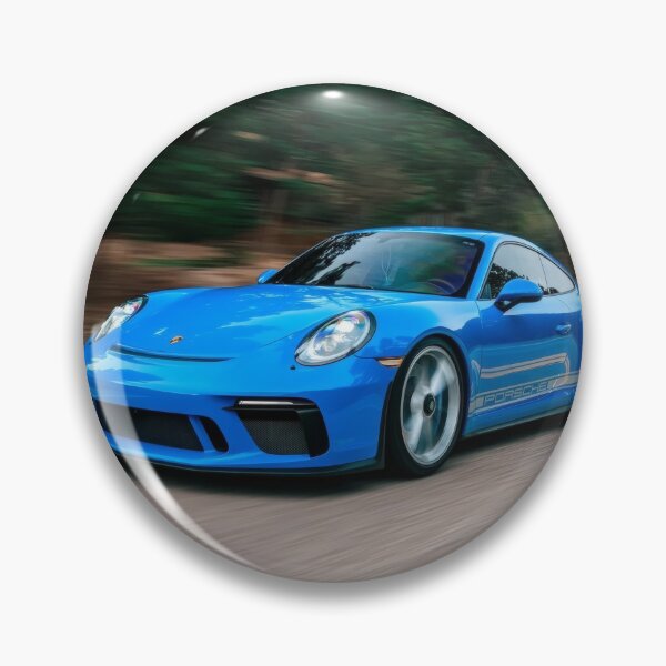 Item preview, Blue Sports Car on Road designed and sold by Not Hugo.