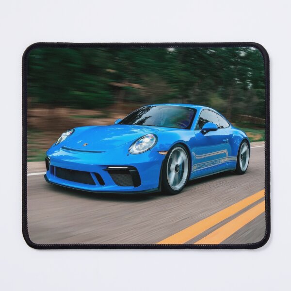 Item preview, Blue Sports Car on Road designed and sold by Not Hugo.