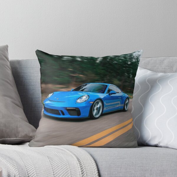 Item preview, Blue Sports Car on Road designed and sold by Not Hugo.