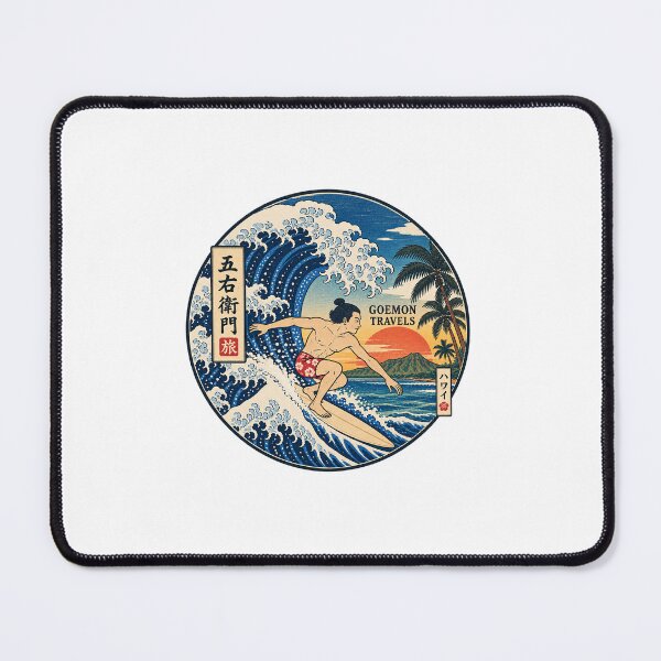 Item preview, Japanese Ukiyo-e Surfing – Goemon Travels Hawaii designed and sold by TOPEsudio.