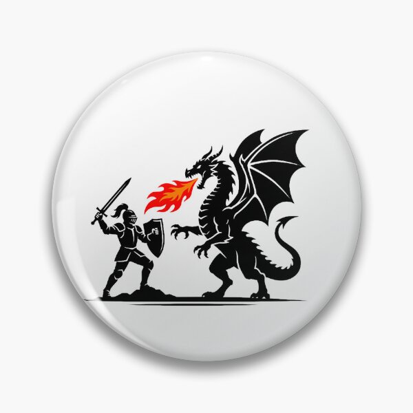 Item preview, Knight vs Dragon Fantasy Medieval Battle Graphic designed and sold by w66aboo.