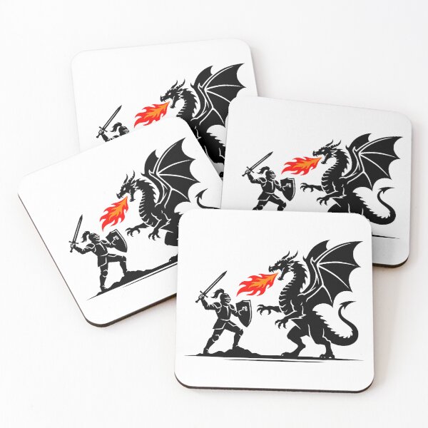 Item preview, Knight vs Dragon Fantasy Medieval Battle Graphic designed and sold by w66aboo.