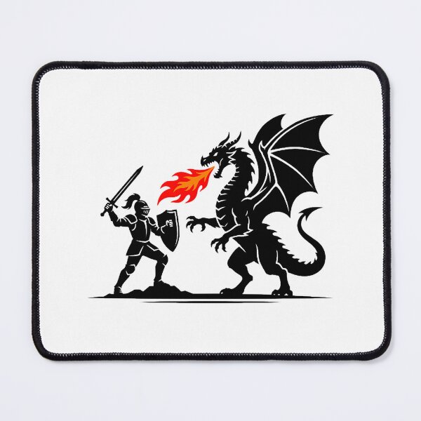 Item preview, Knight vs Dragon Fantasy Medieval Battle Graphic designed and sold by w66aboo.
