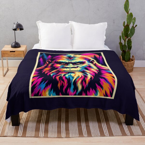 Item preview, Bigfoot Sasquatch Retro Neon Wilderness Pop Art designed and sold by Swanny's Custom T-shirt and Gift Designs.