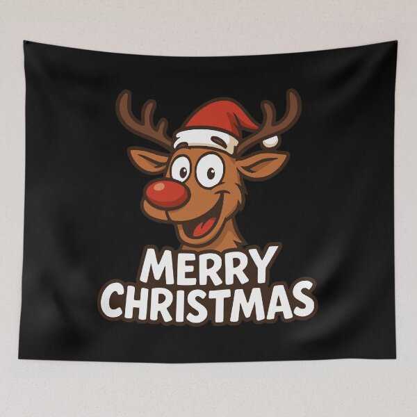 Item preview, Merry Christmas Funny Reindeer   designed and sold by Loona97.