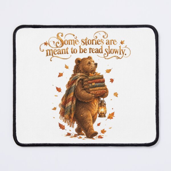 Item preview, Some Stories Are Meant To Be Read Slowly Vintage Bear Bookish designed and sold by AQUILAKREO.