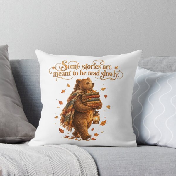 Item preview, Some Stories Are Meant To Be Read Slowly Vintage Bear Bookish designed and sold by AQUILAKREO.