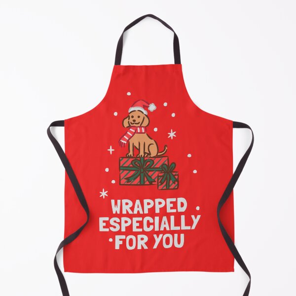 Item preview, Puppy in Santa Hat sitting on Christmas Presents designed and sold by monkik.