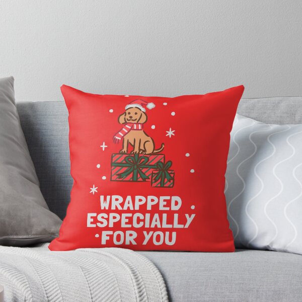 Item preview, Puppy in Santa Hat sitting on Christmas Presents designed and sold by monkik.