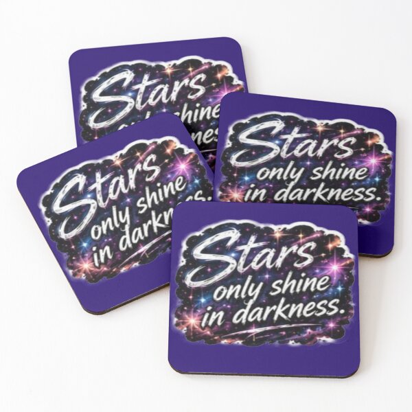 Item preview, Stars Only Shine In Darkness Cosmic Galaxy Sticker designed and sold by Scro-Ciob-Shop.
