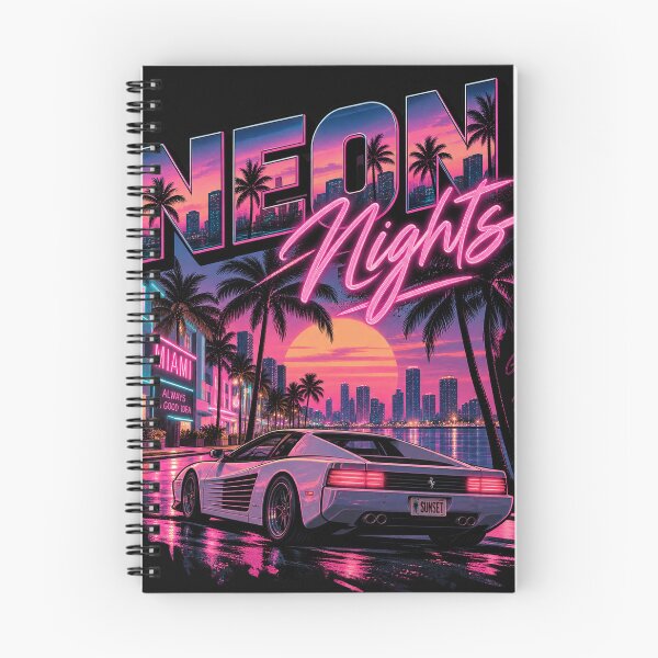 Item preview, Neon Nights – Miami Vibes designed and sold by Lumvero.