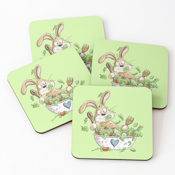 Item preview, Funny Rabbit in Salad I Cute Bunny Cartoon designed and sold by modartis.
