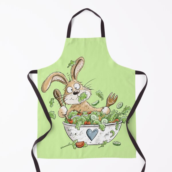 Item preview, Funny Rabbit in Salad I Cute Bunny Cartoon designed and sold by modartis.