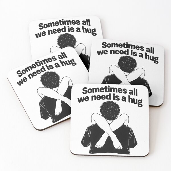 Item preview, Sometimes All We Need Is a Hug – Funny Couple Quote designed and sold by TinyWeird.