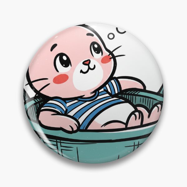 Item preview, Cute Bunny in a Basket designed and sold by NzrProcreate.