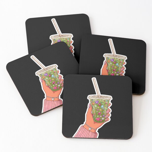 Item preview, Matcha Girlie Bedazzled Cup Ice Green Tea Coquttee Y2k / Tiktok Trend / Gem Stickers / Nails / Girly / Trending  / Rhinestones Tees, mugs, stickers designed and sold by TeenLake.