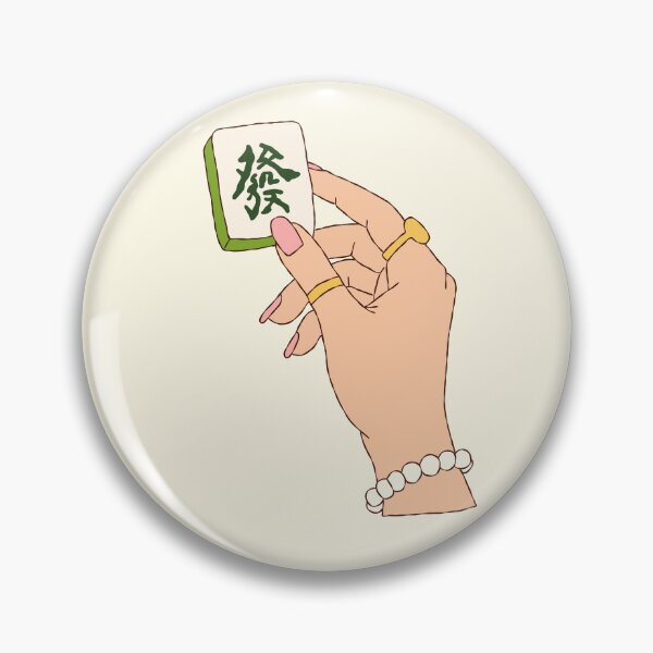 Item preview, Girlie Mahjong Hand – Cute Mahjong Lover Design designed and sold by The Inspo Edit.