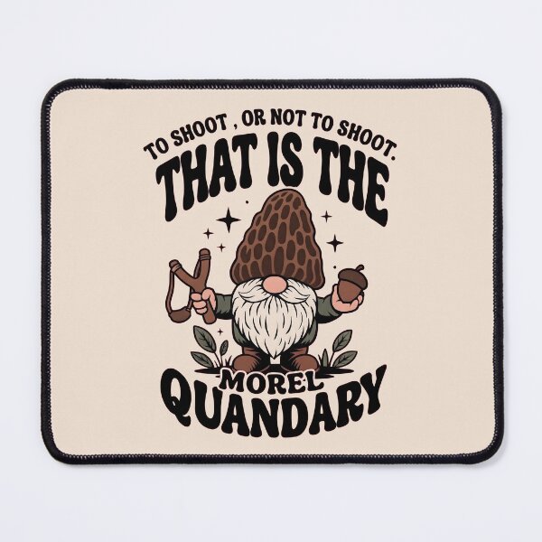 Item preview, Morel Quandary: The Mushroom Gnome's Dilemma designed and sold by JumpJammiesTees.