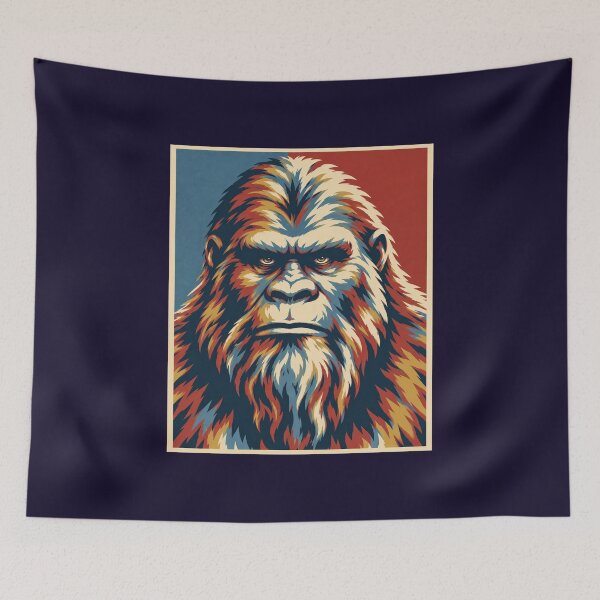 Item preview, Bigfoot Sasquatch Retro Wilderness Pop Art designed and sold by Swanny's Custom T-shirt and Gift Designs.