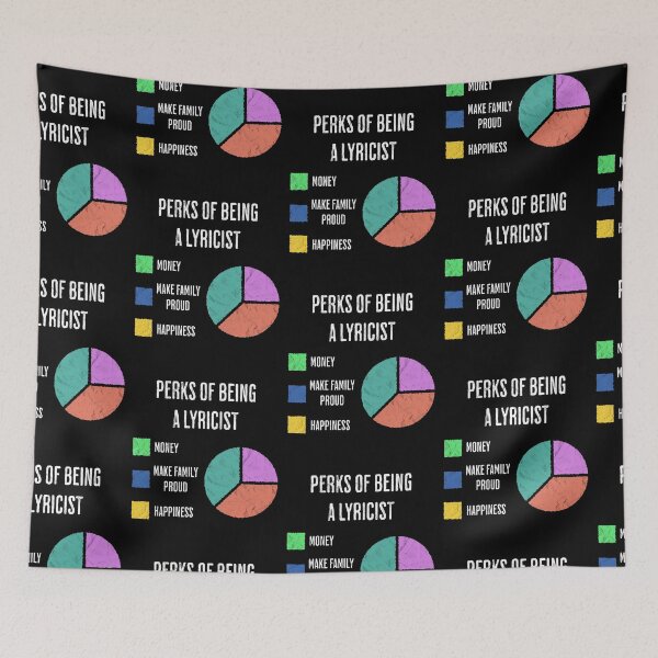 Item preview, Lyricist Job Perks Funny Pie Chart Humor designed and sold by d247.
