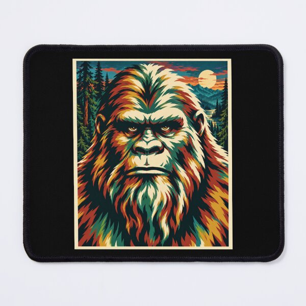 Item preview, Bigfoot Sasquatch Retro Wilderness Pop Art designed and sold by Swanny's Custom T-shirt and Gift Designs.