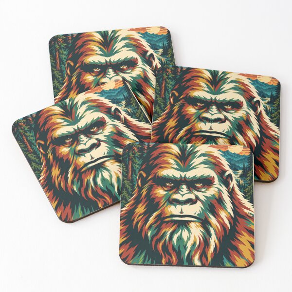 Item preview, Bigfoot Sasquatch Retro Wilderness Pop Art designed and sold by Swanny's Custom T-shirt and Gift Designs.