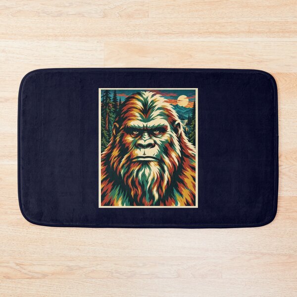 Artikelvorschau, Bigfoot Sasquatch Retro Wildnis Pop Art entworfen und verkauft von Swanny's Custom T-shirt and Gift Designs.