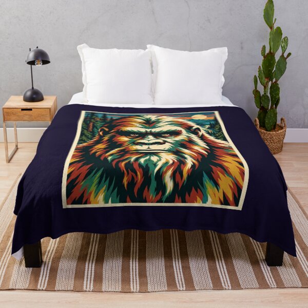 Item preview, Bigfoot Sasquatch Retro Wilderness Pop Art designed and sold by Swanny's Custom T-shirt and Gift Designs.