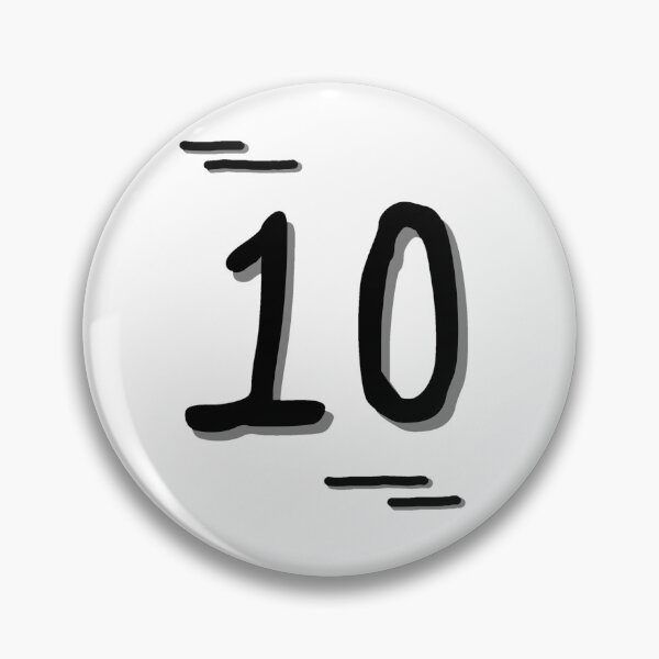 Item preview, Number 10 - Bold Black Artistic Numeral Design designed and sold by Dyche Studio.