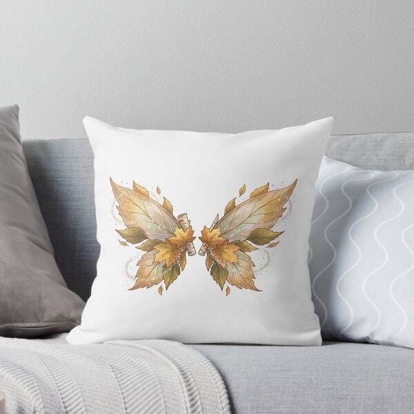 Item preview, Autumn Leaf Fairy Wings Golden Fall Foliage Magic Art designed and sold by Mellow Doodle Co..