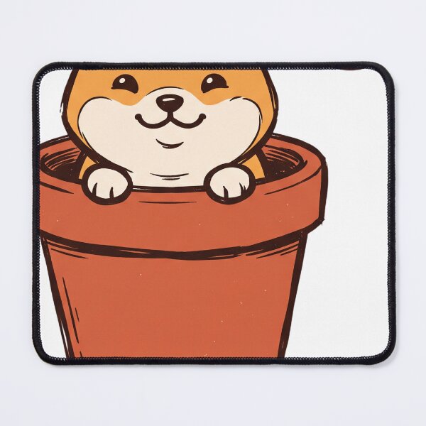 Item preview, Cute Shiba Inu Plant Pot designed and sold by NzrProcreate.