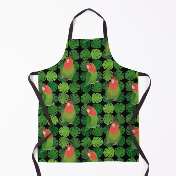 Item preview, Green lovebird with monstera leaves Pattern designed and sold by FandomizedRose.