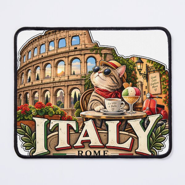 Item preview, Colosseum Cat – Italy Travel Adventure designed and sold by TOMSZE.
