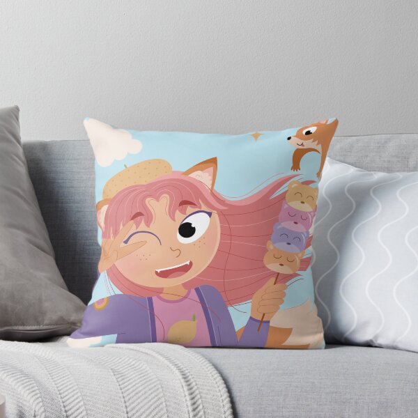 Item preview, Illustration "Kawaii fox girl and squirrel" designed and sold by Allihorn.